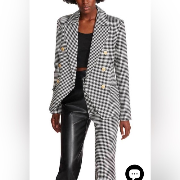 BB Dakota x Steve Madden Naomi Houndstooth Blazer *WORN ONCE* - Picture 5 of 7